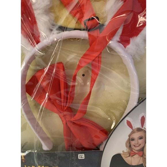 Spirit Store White Rabbit Kit Ear Headband Clock Necklace Bowtie age 14+ Adult - Picture 4 of 9